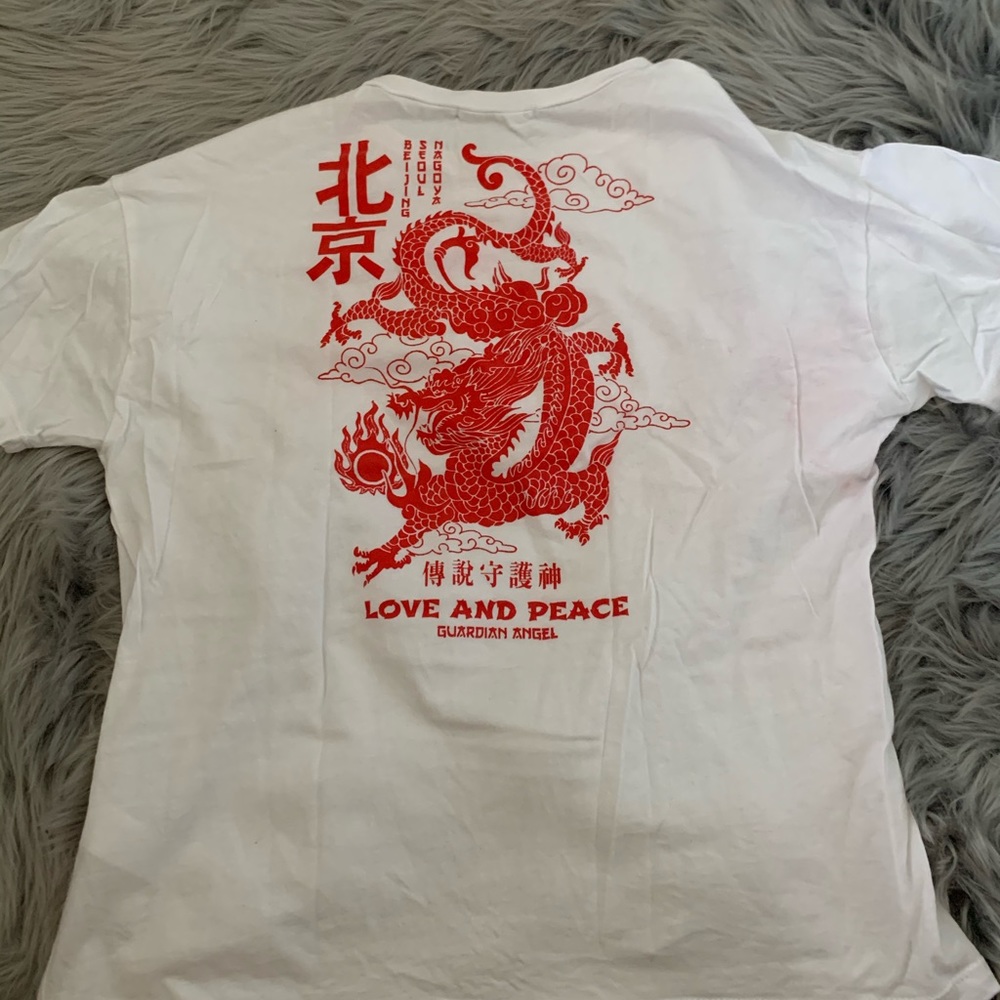 Red graphic tee